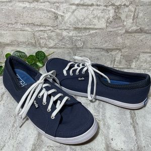 Keds Center Sneakers Navy Canvas Dream Foam Lace Up Size 7 NWOT